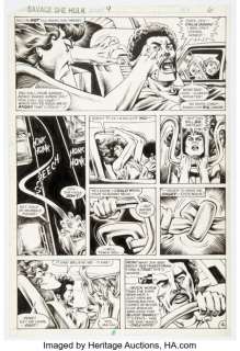 Vosburg, Mike | Mike Vosburg and Danny Bulanadi Savage She-Hulk #9 Story Page 4 Original Art (Marvel, 1980).... | Heritage