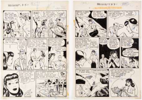 Valleau, Janice | Janice Valleau Young King Cole Vol. 3/#1 and Vol. 2/#4 Partial "Toni Gayle" Stories Group of 6 Original Art (Novel... (Total: 6 Original Art) | Heritage