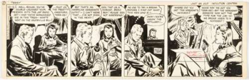 Caniff, Milton | Milton Caniff Terry and the Pirates Daily Comic Strip Original Art dated 10-12-42 (News Syndicate Co., 1942). ... | Heritage