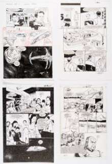 Davis, Rob - Rob Davis, Terry Pallot, and others - Star Trek Story Page Original Art Group of 4 (DC/Malibu, 1994-1995).... (Total: 4 Original Art)