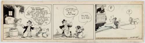 DeBeck, Billy - Billy DeBeck Barney Google Daily Comic Strip dated 8-29-31 (King Features Syndicate, 1931)....