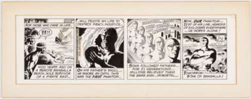 Barry, Sy | Sy Barry The Phantom Daily Comic Strip Original Art dated 12-1-75 (King Features Syndicate, 1975). ... | Heritage