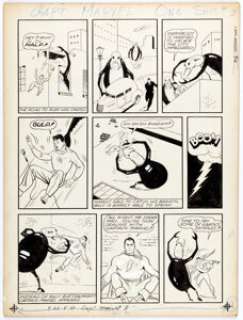 Tuska, George | George Tuska Captain Marvel Adventures #2 "Spider Man" Story Page 3 Original Art (Fawcett, 1941).... | Heritage