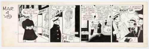 Gould, Chester | Chester Gould Dick Tracy Daily Comic Strip Original Art dated 3-4-49 (Chicago Tribune, 1949). ... | Heritage