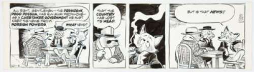 Kelly, Walt | Walt Kelly Pogo Daily Comic Strip Original Art dated 10-9-68 (Publishers-Hall Syndicate, 1968). ... | Heritage