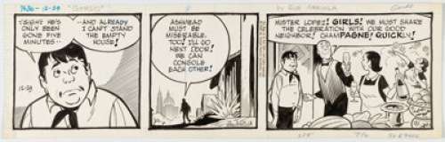 Arriola, Gus - Gus Arriola Gordo Daily Comic Strip Original Art dated 12-29-69 (United Feature Syndicate, 1969). ...