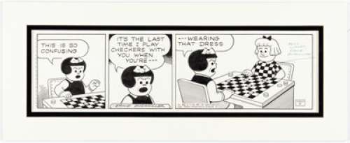 Bushmiller, Ernie | Ernie Bushmiller Nancy Daily Comic Strip Original Art dated 3-19-62 (United Feature Syndicate, 1962).... | Heritage