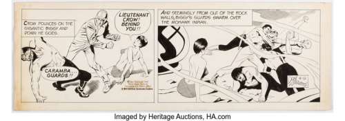 Sherwood, Don - Don Sherwood Dan Flagg Daily Comic Strip Original Art dated 4-19-67 (Bell-McClure Syndicate Feature, 1967)....