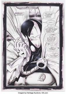 Maus, Bill - Bill Maus Yawn #1 Splash Page 6 Spawn Parody Original Art (Parody Press, 1992)....