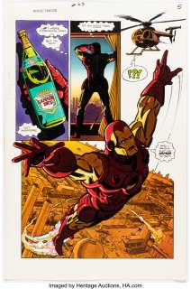 Steacy, Ken | Ken Steacy Marvel Fanfare #23 Story Page 5 Iron Man Original Art (Marvel, 1985).... | Heritage