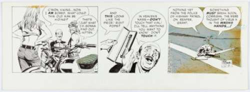 Williamson, Al | Al Williamson Secret Agent Corrigan Daily Comic Strip Original Art dated 10-6-72 (King Features Syndicate, 1972). ... | Heritage