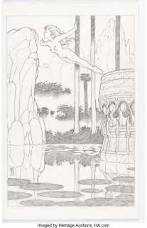 Byrd, Mitch - Mitch Byrd Jungle Tails: A Gallery Girls Collection Vol 2 Pin-Up Illustration Original Art (SQP, 1998)....