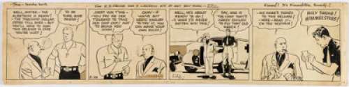 Sickles, Noel | Noel Sickles Scorchy Smith Daily Comic Strip Original Art dated 8-28-35 (AP Newsfeatures, 1935).... | Heritage
