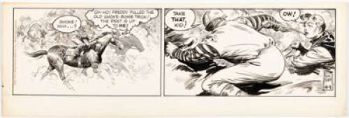 Godwin, Frank - Frank Godwin Rusty Riley Daily Comic Strip Original Art dated 10-3-53 (King Features, 1953). ...