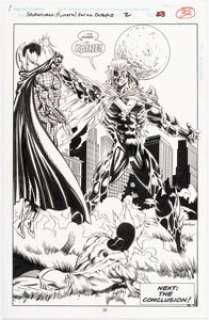 Johnson, Stewart | Stewart Johnson and Al Milgrom Spider-Man: Funeral for an Octopus #2 Splash Page 23 Original Art (Marvel, 1995).... | Heritage