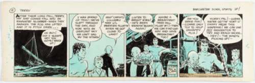 Caniff, Milton | Milton Caniff Terry and the Pirates Daily Comic Strip Original Art dated 2-14-1936 (Chicago Tribune, 1936). ... | Heritage