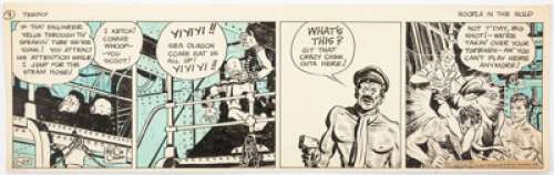 Caniff, Milton | Milton Caniff Terry and the Pirates Daily Comic Strip dated 1-29-36 Comic Strip Original Art (Chicago Tribune/News... | Heritage