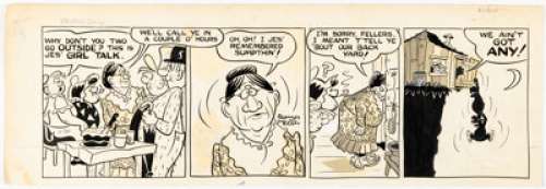 Keller, Reamer - Reamer Keller Kennesaw Daily Comic Strip Original Art dated 6-30-55 (Chicago Tribune-N.Y. News Syndicate, 1955). ...