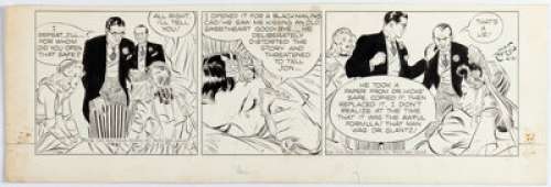 Raymond, Alex | Alex Raymond Rip Kirby Daily Comic Strip Original Art dated 6-21-1946 (King Features Syndicate, 1946). ... | Heritage
