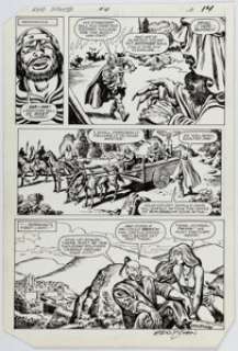 Wilshire, Mary - Mary Wilshire and Ernie Chan Red Sonja #4 Story Page 14 Original Art (Marvel, 1984)....