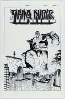 Marvel Artist - Geoff Shaw Thanos Annual #1 Cover Original Art (Marvel, 2018)....