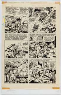 Simon, Joe - Joe Simon Fighting American #2 Unpublished Story Page 7 Original Art (Harvey, 1966). ...
