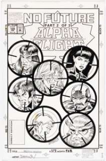 Marvel Artist | Dario Carrasco and Bruce Patterson Alpha Flight #129 Cover Original Art (Marvel, 1994).... | Heritage