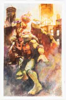 Bill Sienkiewicz | Teenage Mutant Ninja Turtles #1 Variant Cover Painting Original Art (2020).... | Heritage