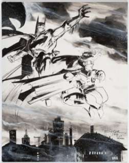 Stuart Sayger - The Dark Knight Specialty Illustration Original Art (undated).