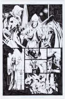 Di Amorim and Alex Lei Brian Pulido‘s Medieval Lady Death #4 Story Pages 7-13 Original Art (Avatar Press, 2005). (Total: 6 Original Art)