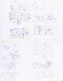 Richard Bennett Ghost in the Shell Storyboards Original Art Group of 8 (Paramount Pictures, 2017). (Total: 8 Items)