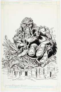Carmine Infantino and Mike DeCarlo - Swamp Thing Licensing Illustration Original Art (DC, c. 1990). | Heritage