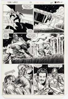 Ron Frenz and Tom Palmer Star Wars #73 Story Page 19 Original Art (Marvel, 1983). | Heritage