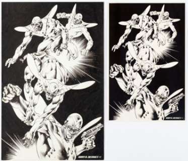 Rudy Nebres - The Fly Unpublished Pin-Up Original Art (Archie/Red Circle, c. 1983). | Heritage