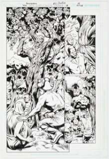 Dale Eaglesham and Kris Justice Justice Society of America #18 Story Page 14 Original Art (DC, 2008).