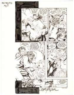 John Byrne John Byrne‘s Next Men Story Page 3 Original Art (Dark Horse, 1992).