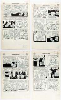Sheldon Moldoff Sugar & Spike #11 Near Complete Story Original Art Group of 5 (DC, 1957). (Total: 5 Original Art) | Heritage