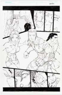 Talent Caldwell and Eric Basaldua Fathom: Killian‘s Tide #1 Story Page 17 Original Art (Image, 2001).