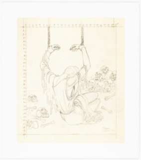 Johnny Craig Vault of Horror #39 Cover Re-Creation Preliminary Illustration Original Art (undated). | Heritage