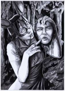 Ingrid Gala Bunny Mask #2 Variant Cover Original Art (AfterShock, 2021).