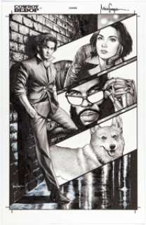 Mico Suayan Cowboy Bebop #1 Variant Cover Original Art (2022).