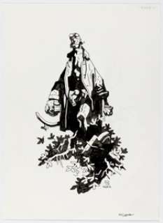 Mike Mignola - Hellboy Illustration Original Art (2022). | Heritage