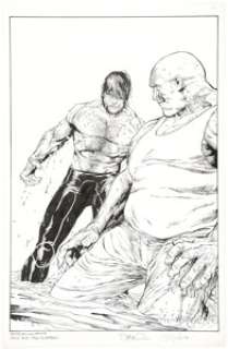 Steve McNiven and Jay Leisten Death of Wolverine #1 Splash Page 17 Original Art (Marvel, 2014). | Heritage