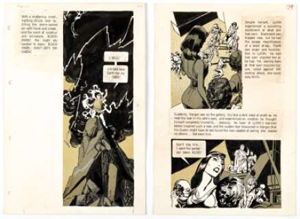 Gil Kane Blackmark Story Pages 62 and 79 Original Art (Bantam, 1971). (Total: 2 Original Art) | Heritage