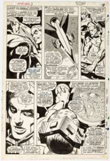 Gene Colan and Vince Colletta Captain Marvel #3 Story Page 13 Original Art (Marvel, 1968). | Heritage