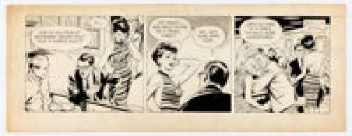 Don Sherwood and Al McWilliams Dan Flagg Daily Comic Strip Original Art dated 6-12-63 (McNaught Syndicate, 1963).