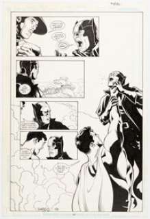 Tony Harris and Ray Snyder JSA: The Unholy Three #2 Story Page 46 Original Art (DC, 2003).