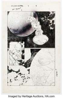 Lan Medina Silver Surfer #7 Story Page 4 Original Art (Marvel, 2004).