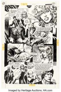 Timothy Truman and Enrique Alcatena Hawkworld #1 Story Page Original Art (DC, 1989).