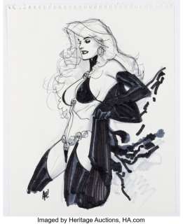 Adam Hughes - Lady Death Sketch Original Art (undated). | Heritage